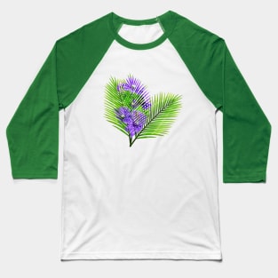 Purple palm tree Baseball T-Shirt